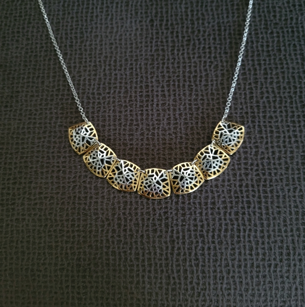 Argento Vivo Square⏹️ Plate🍽 Necklace - Picture 2 of 15